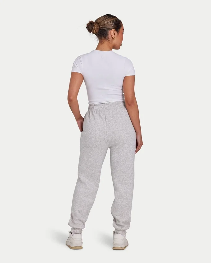 Pantalones de chándal colectivos para mujer – gris jaspeado Pantalones de chándal colectivos para mujer – gris jaspeado