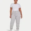 Pantalones de chándal colectivos para mujer – gris jaspeado Pantalones de chándal colectivos para mujer – gris jaspeado