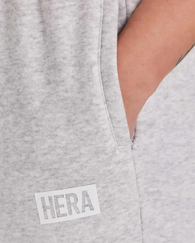 Pantalones de chándal colectivos para mujer – gris jaspeado Pantalones de chándal colectivos para mujer – gris jaspeado
