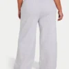 Pantalones de chándal de corte ancho para mujer – gris jaspeado Pantalones de chándal de corte ancho para mujer – gris jaspeado