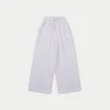 Pantalones de chándal de corte ancho para mujer – gris jaspeado Pantalones de chándal de corte ancho para mujer – gris jaspeado