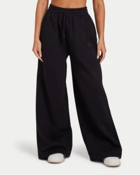 Pantalones de chándal de pierna ancha para mujer «Collective» – negro