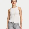 Parte de arriba con botones «Essentials» para mujer Parte de arriba con botones «Essentials» para mujer