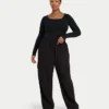 Partes de arriba de manga larga «Dual Wear» de la colección Essentials para mujer – negro Partes de arriba de manga larga «Dual Wear» de la colección Essentials para mujer – negro
