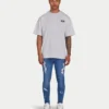 Spray-On vaqueros rotos ajustados para hombre – azul medio