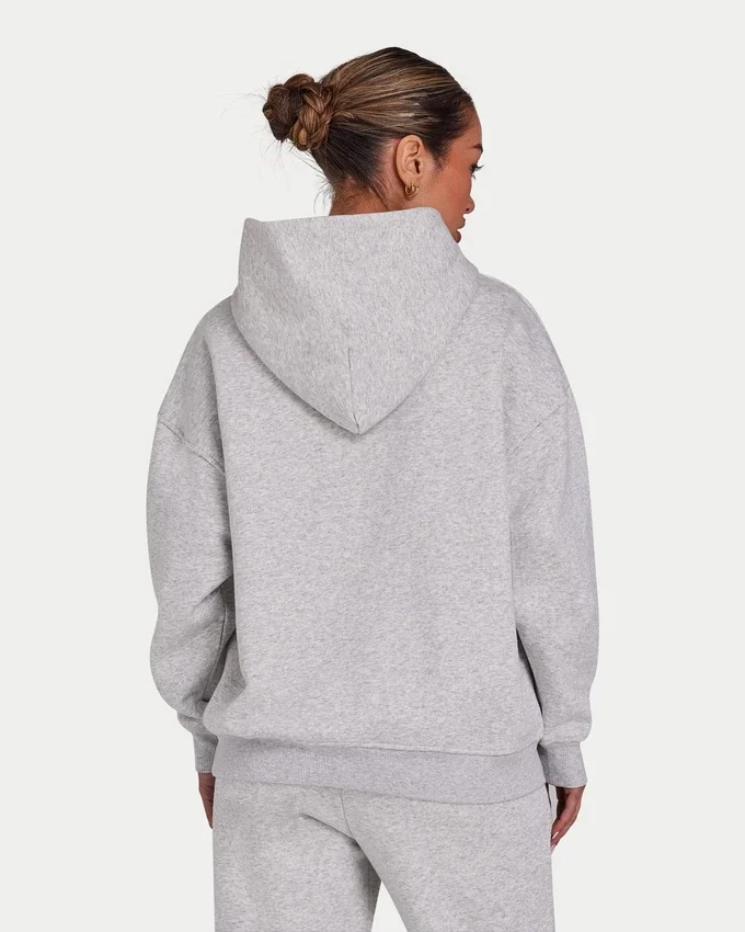 Sudadera con capucha «Collective» para mujer – gris jaspeado Sudadera con capucha «Collective» para mujer – gris jaspeado
