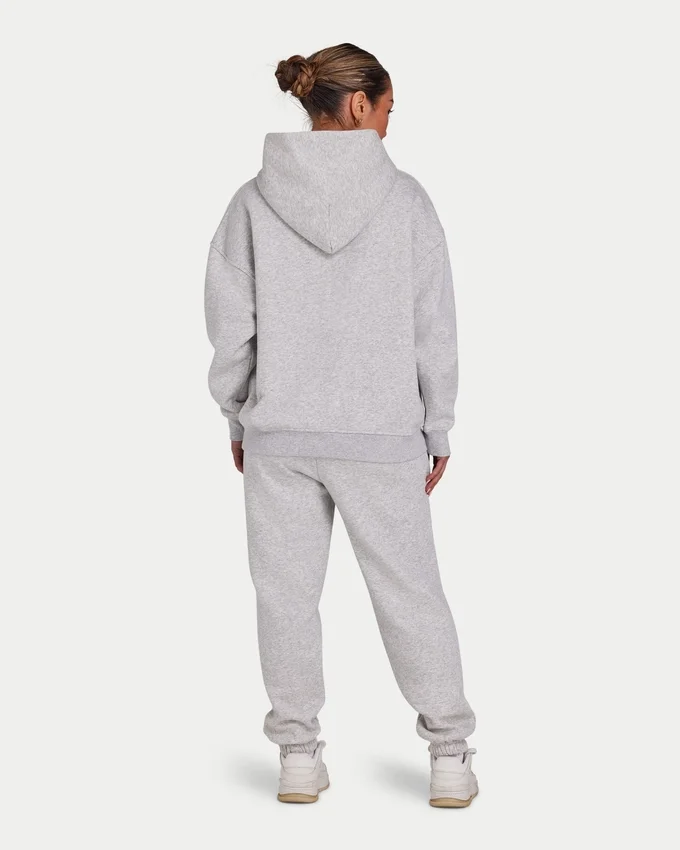 Sudadera con capucha «Collective» para mujer – gris jaspeado Sudadera con capucha «Collective» para mujer – gris jaspeado