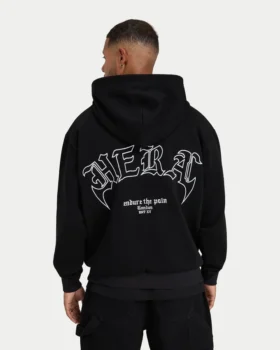Sudadera con capucha de corte cuadrado y tejido grueso «Endure» para hombre