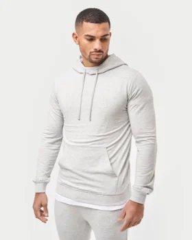 sudadera con capucha de corte entallado para hombre gris jaspeado 1 280x350 - Sudadera con capucha de corte entallado para hombre - gris jaspeado