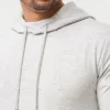 Sudadera con capucha de corte entallado para hombre – gris jaspeado Sudadera con capucha de corte entallado para hombre – gris jaspeado