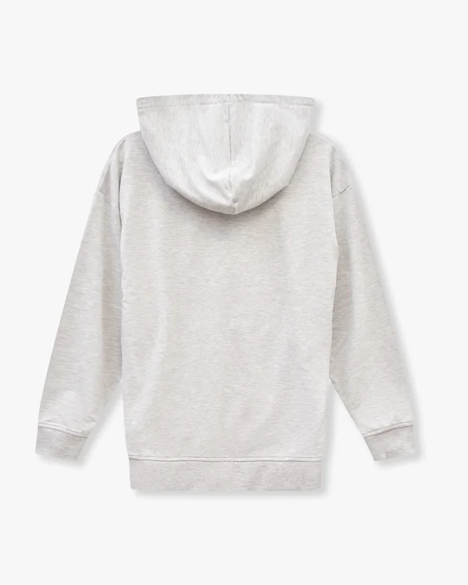 Sudadera con capucha de corte entallado para hombre – gris jaspeado Sudadera con capucha de corte entallado para hombre – gris jaspeado