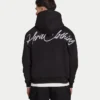 Sudadera con capucha de peso grueso y letras para hombre