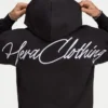 Sudadera con capucha de peso grueso y letras para hombre