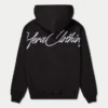 Sudadera con capucha de peso grueso y letras para hombre