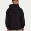 Sudadera con capucha Label para hombre – negra