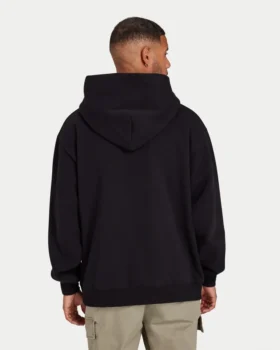 Sudadera con capucha Label para hombre – negra