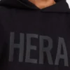 Sudadera con capucha Label para hombre – negra