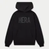 Sudadera con capucha Label para hombre – negra