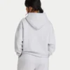 Sudadera con capucha oversize 365 para mujer – gris jaspeado