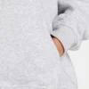 Sudadera con capucha oversize 365 para mujer – gris jaspeado