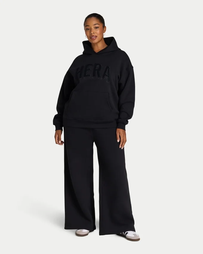 Sudadera con capucha oversize 365 para mujer – negra Sudadera con capucha oversize 365 para mujer – negra