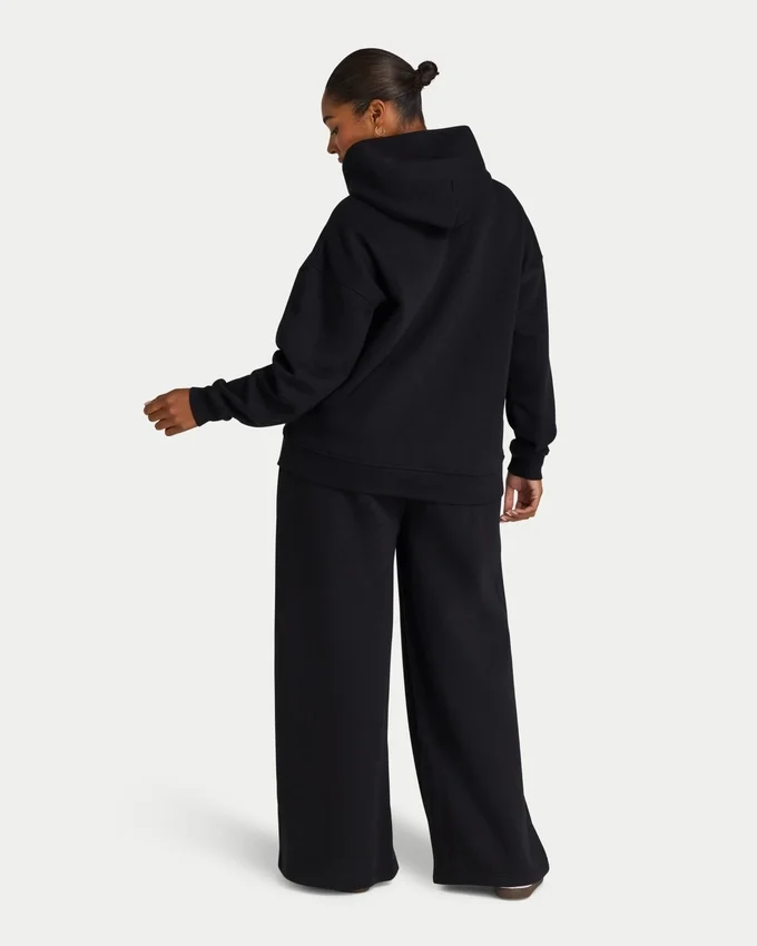 Sudadera con capucha oversize 365 para mujer – negra Sudadera con capucha oversize 365 para mujer – negra
