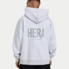 Sudadera con capucha oversize básica para hombre – gris jaspeado Sudadera con capucha oversize básica para hombre – gris jaspeado