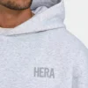 Sudadera con capucha oversize básica para hombre – gris jaspeado Sudadera con capucha oversize básica para hombre – gris jaspeado