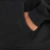 Sudadera con capucha oversize básica para hombre – negra