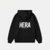 Sudadera con capucha oversize básica para hombre – negra