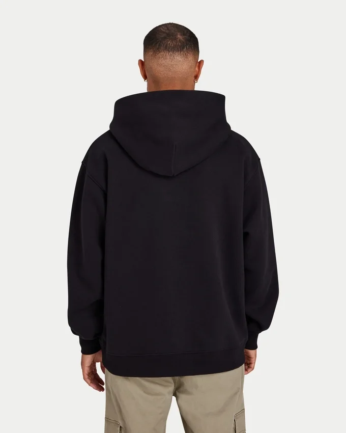 Sudadera con capucha oversize «Collective» para hombre – negra Sudadera con capucha oversize «Collective» para hombre – negra