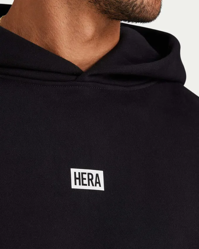 Sudadera con capucha oversize «Collective» para hombre – negra Sudadera con capucha oversize «Collective» para hombre – negra