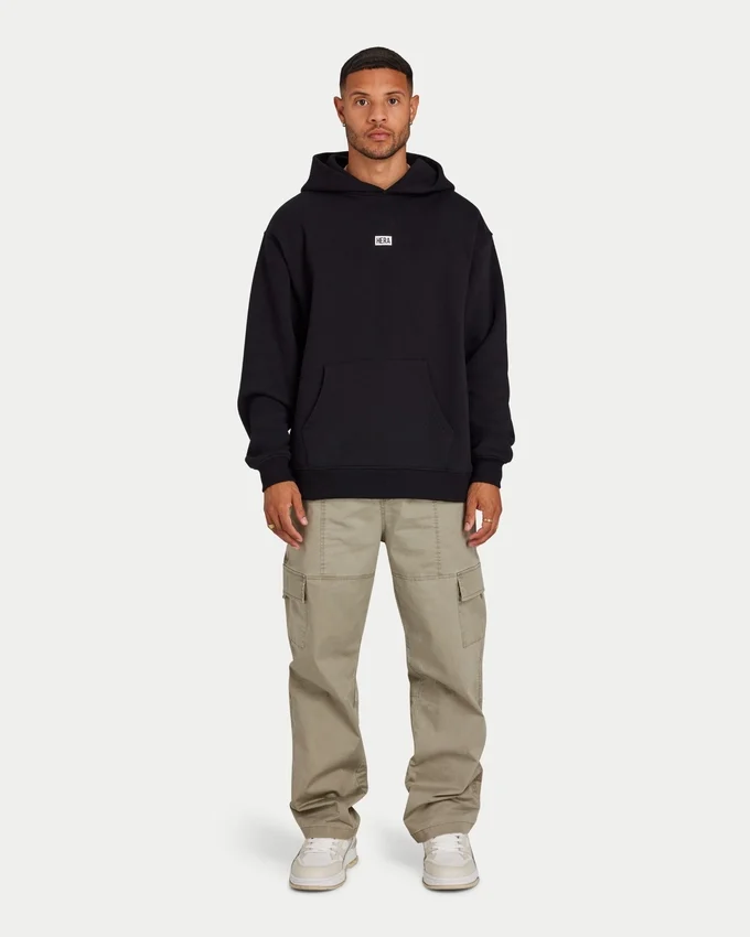 Sudadera con capucha oversize «Collective» para hombre – negra Sudadera con capucha oversize «Collective» para hombre – negra
