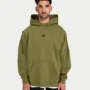 Sudadera con capucha oversize «Collective» para hombre – verde oliva Sudadera con capucha oversize «Collective» para hombre – verde oliva