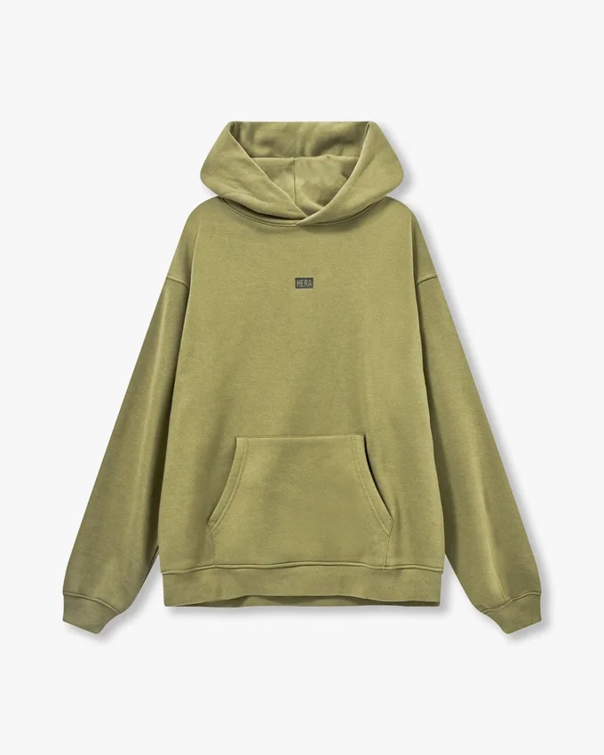 Sudadera con capucha oversize «Collective» para hombre – verde oliva Sudadera con capucha oversize «Collective» para hombre – verde oliva