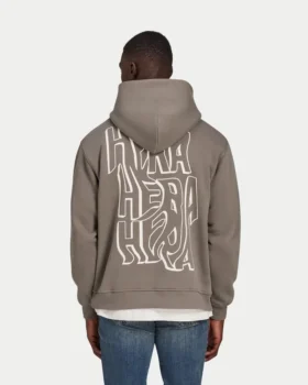 Sudadera con capucha oversize de hombre con estampado de grafitis