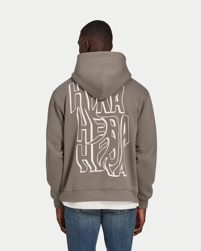 Sudadera con capucha oversize de hombre con estampado de grafitis Sudadera con capucha oversize de hombre con estampado de grafitis