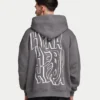 Sudadera con capucha oversize de hombre con estampado de grafitis Sudadera con capucha oversize de hombre con estampado de grafitis