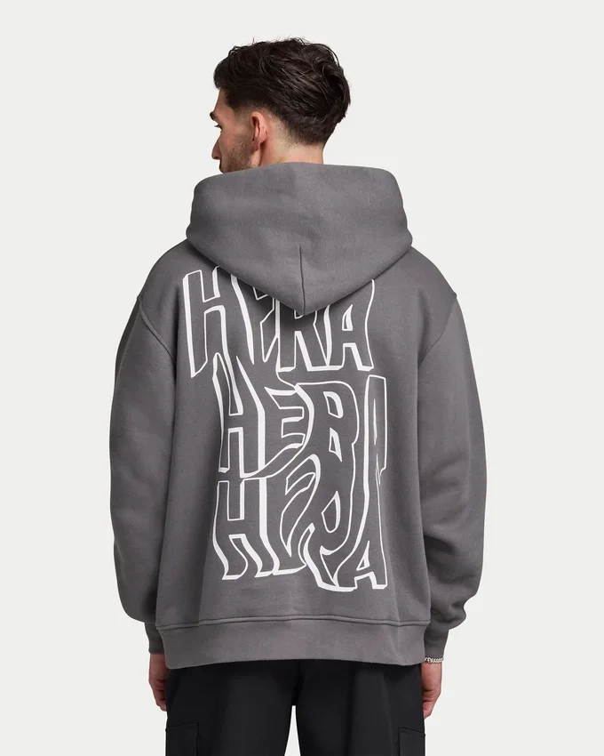 Sudadera con capucha oversize de hombre con estampado de grafitis Sudadera con capucha oversize de hombre con estampado de grafitis
