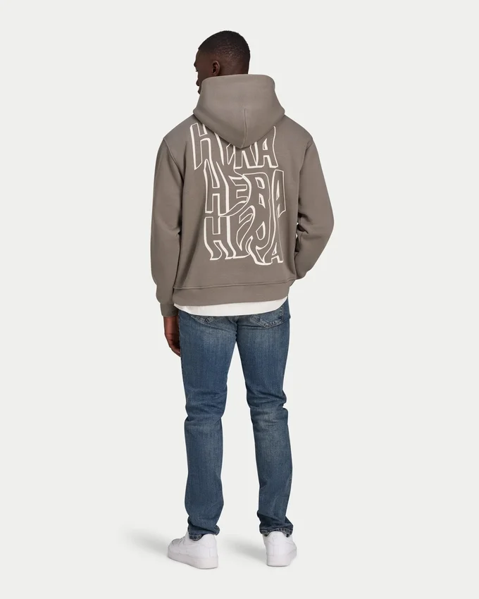 Sudadera con capucha oversize de hombre con estampado de grafitis Sudadera con capucha oversize de hombre con estampado de grafitis
