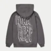 Sudadera con capucha oversize de hombre con estampado de grafitis Sudadera con capucha oversize de hombre con estampado de grafitis