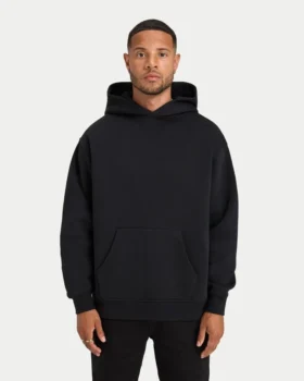 Sudadera con capucha oversize para hombre «Graffiti» – negra