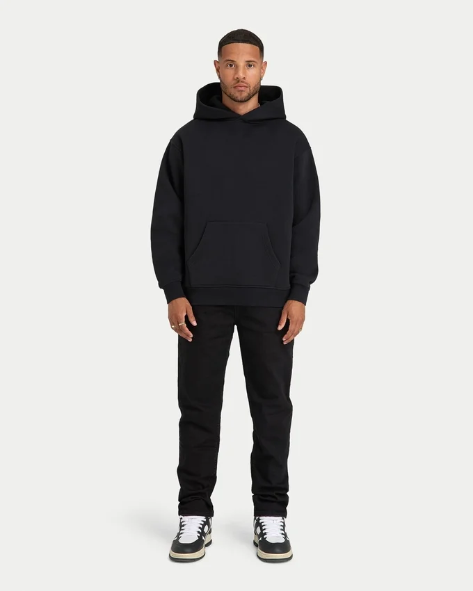 Sudadera con capucha oversize para hombre «Graffiti» – negra Sudadera con capucha oversize para hombre «Graffiti» – negra