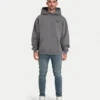 Sudadera con capucha oversize para hombre – gris carbón Sudadera con capucha oversize para hombre – gris carbón