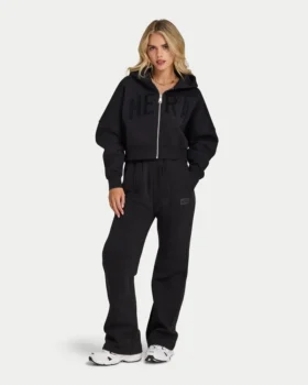 Sudadera con capucha y cremallera corta 365 para mujer