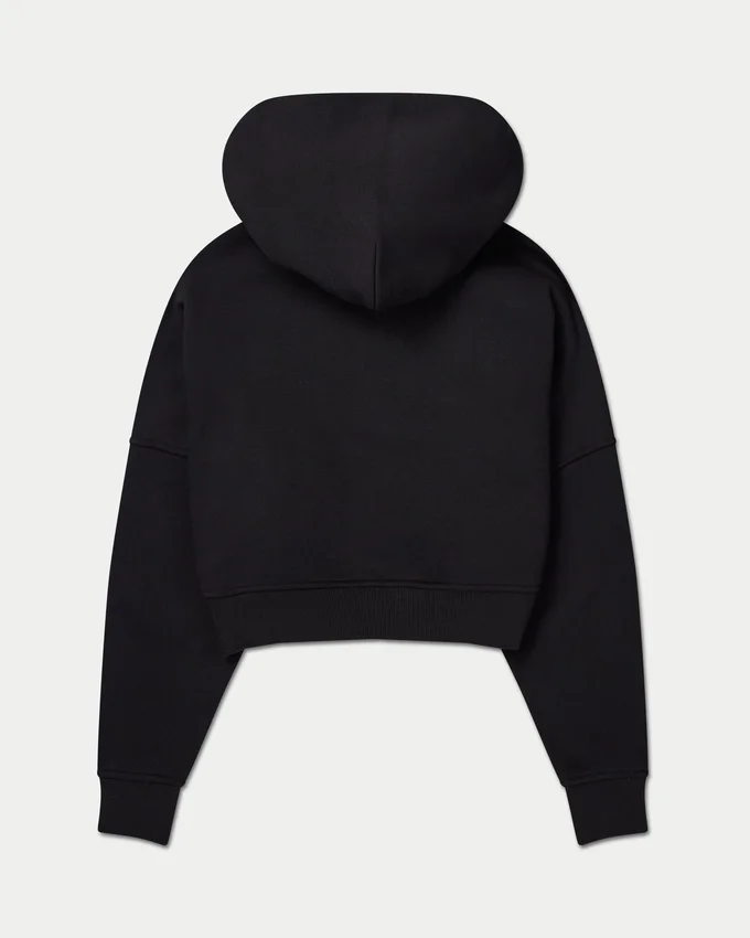 Sudadera con capucha y cremallera corta 365 para mujer Sudadera con capucha y cremallera corta 365 para mujer