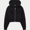 Sudadera con capucha y cremallera corta 365 para mujer Sudadera con capucha y cremallera corta 365 para mujer