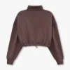 Sudadera corta de Rewear Collective – marrón pizarra Sudadera corta de Rewear Collective – marrón pizarra