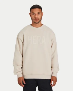 Sudadera Label para hombre – color avena