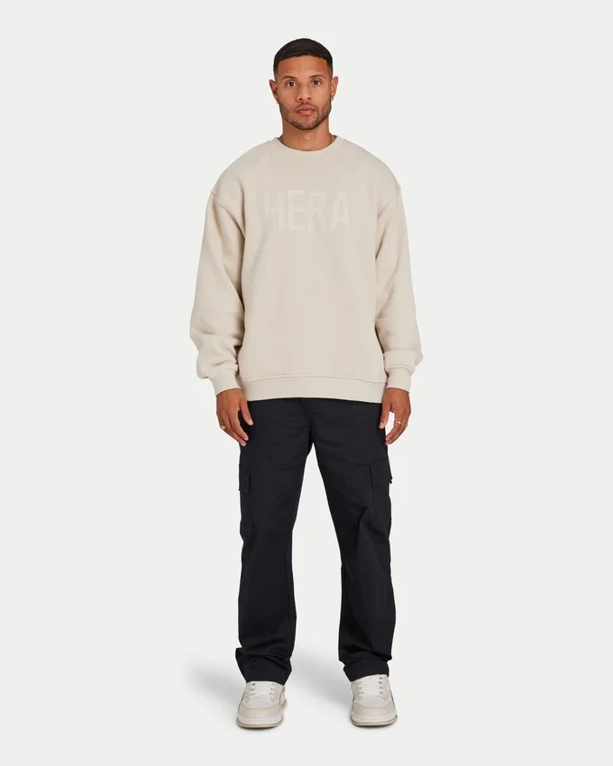 Sudadera Label para hombre – color avena Sudadera Label para hombre – color avena